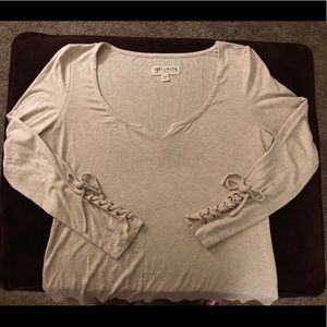 Idyllwind laced cuffed sleeves pullover Size L